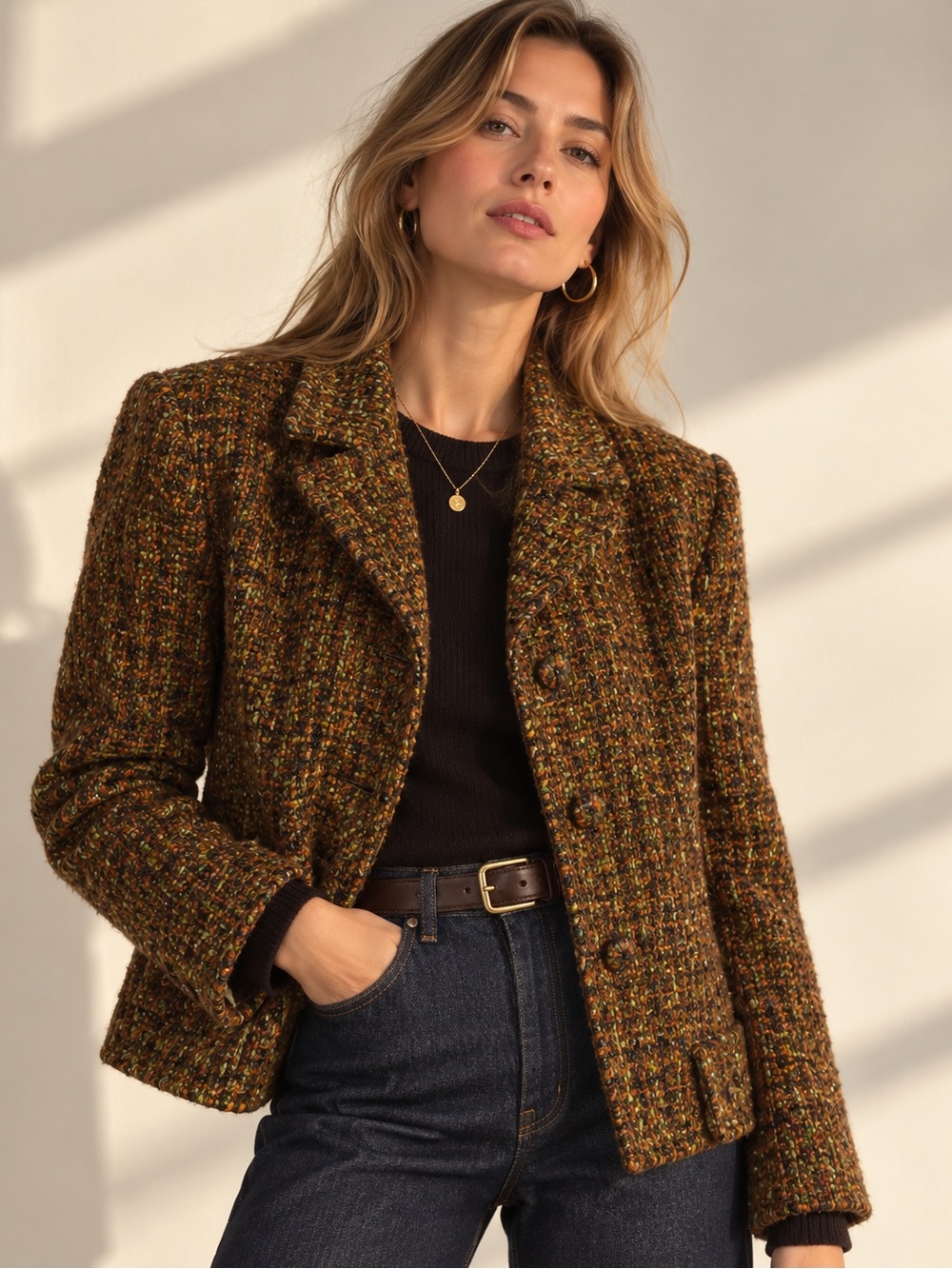 ‘70s Windsmoor London Donegal Tweed Blazer
